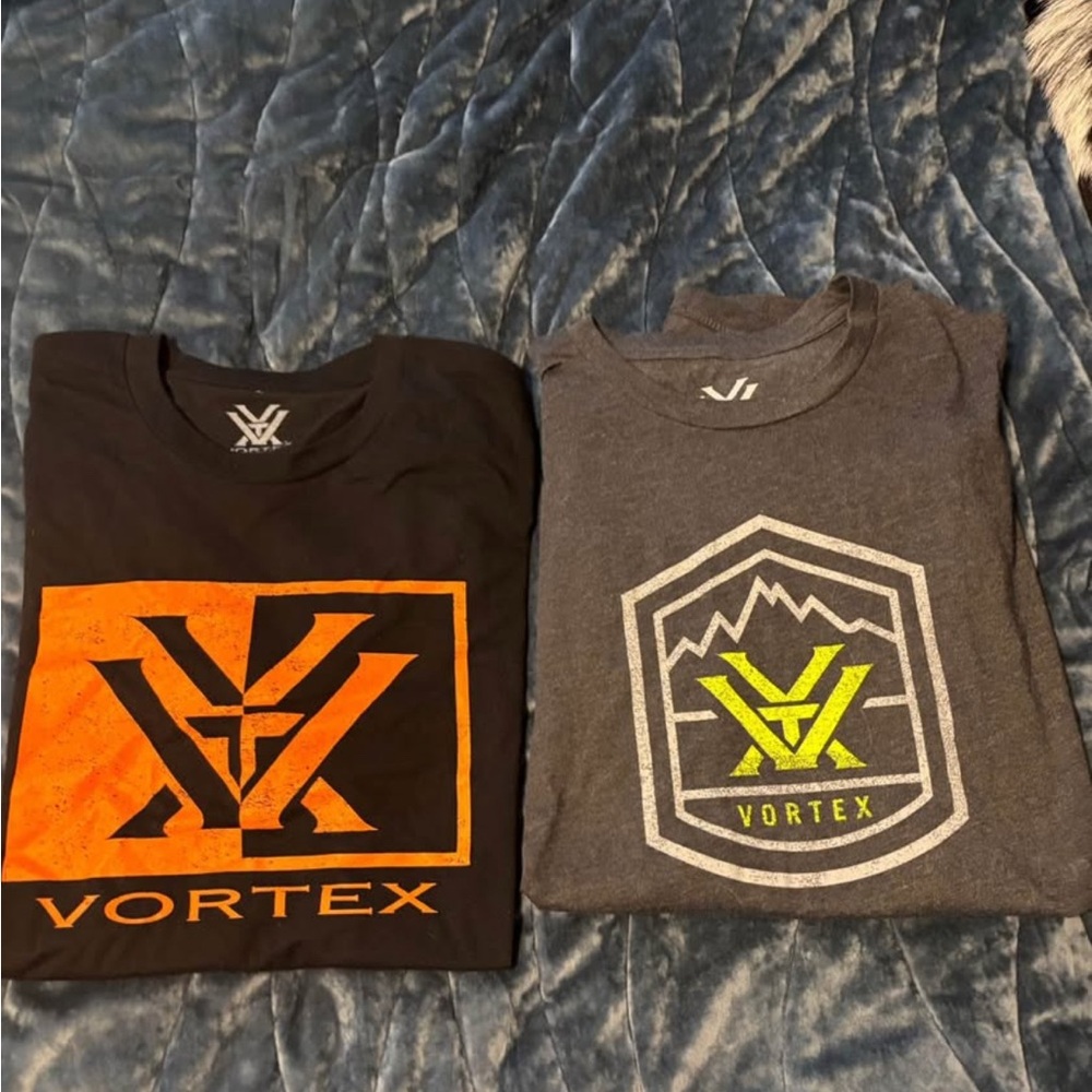 Vortex Men's Short Sleeve Tees - Black and Gray